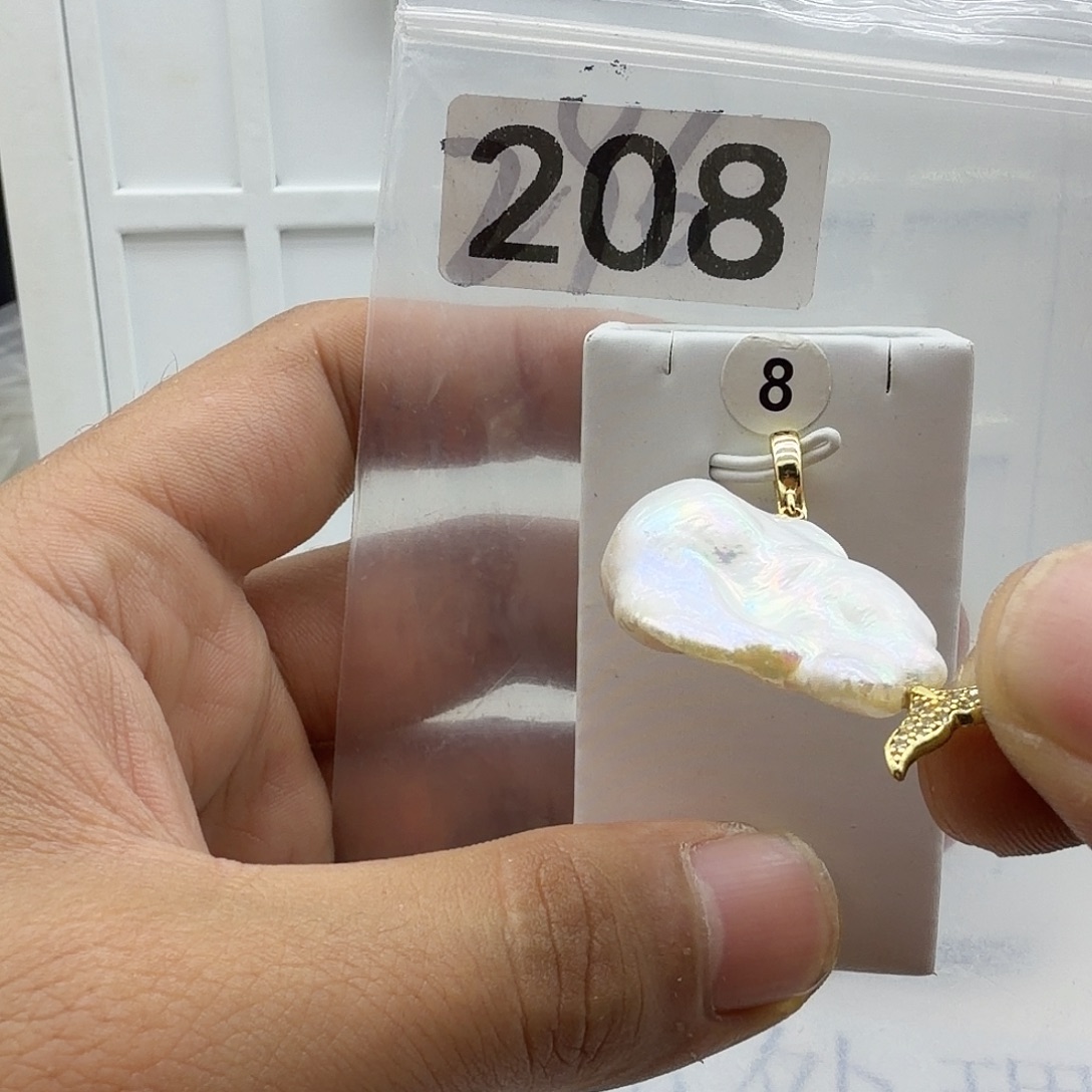 颈饰合金淡水珍珠