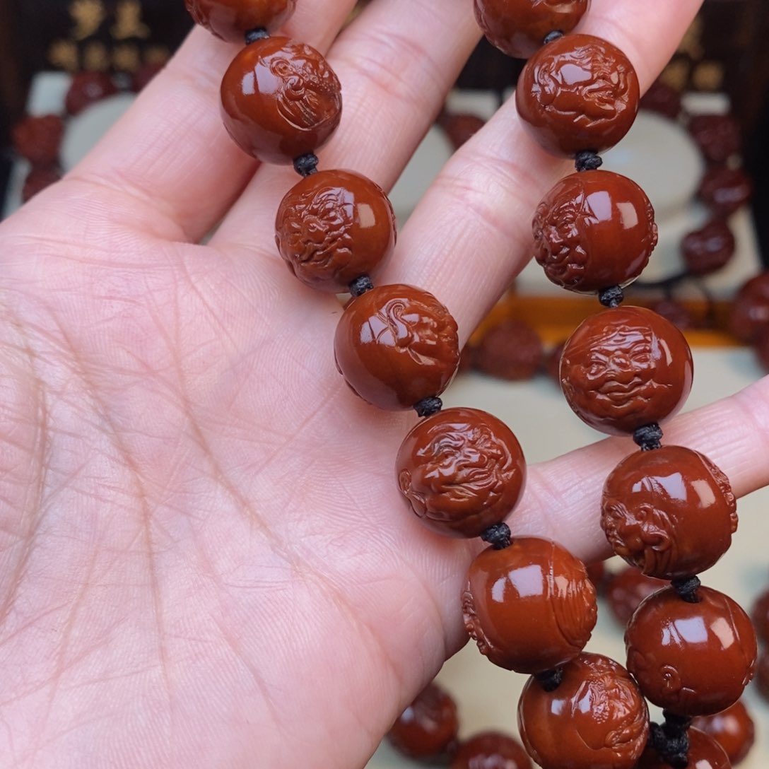 橄榄核吊坠逛*十八罗汉