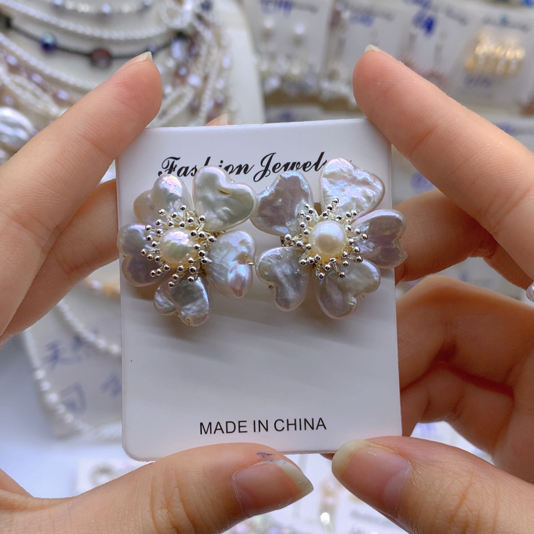 淡水珍珠颈饰银S925镶嵌