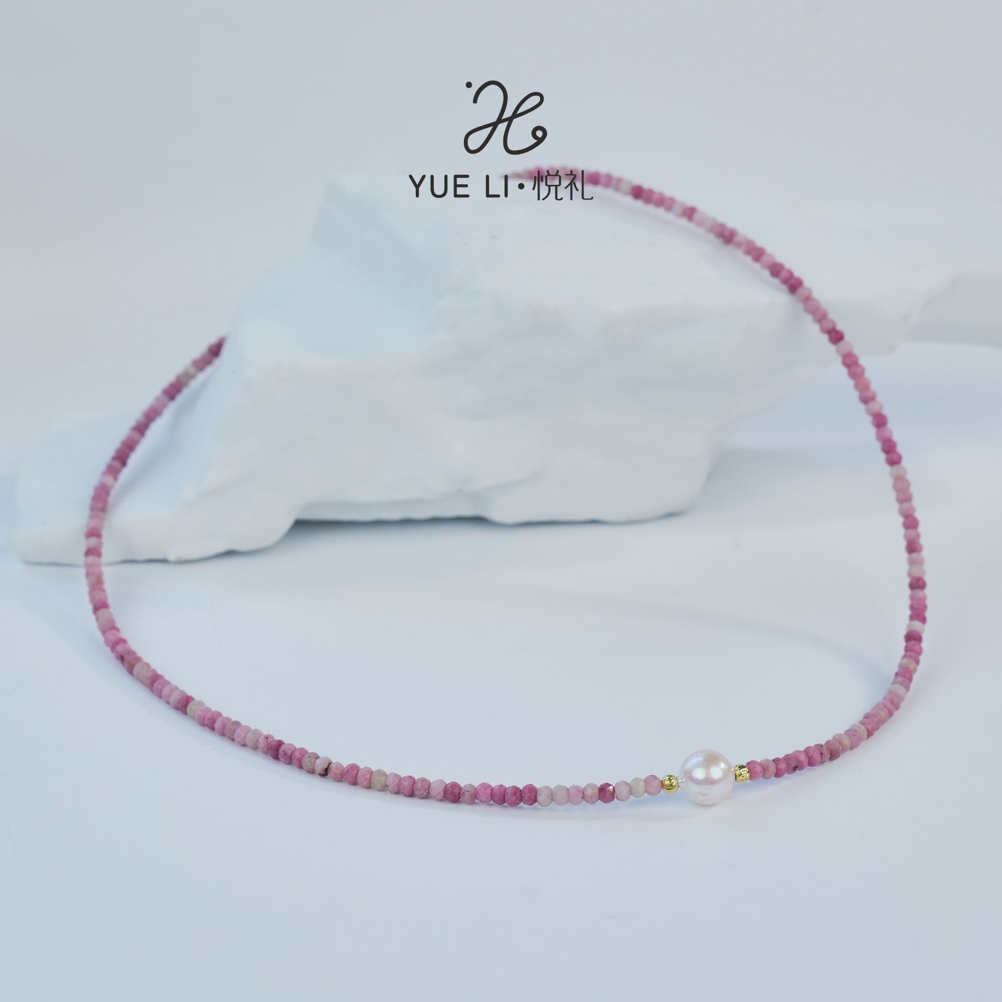 【悦礼】海水极光akoya珍珠路路通6-8mm项链S925银多样性发货发一