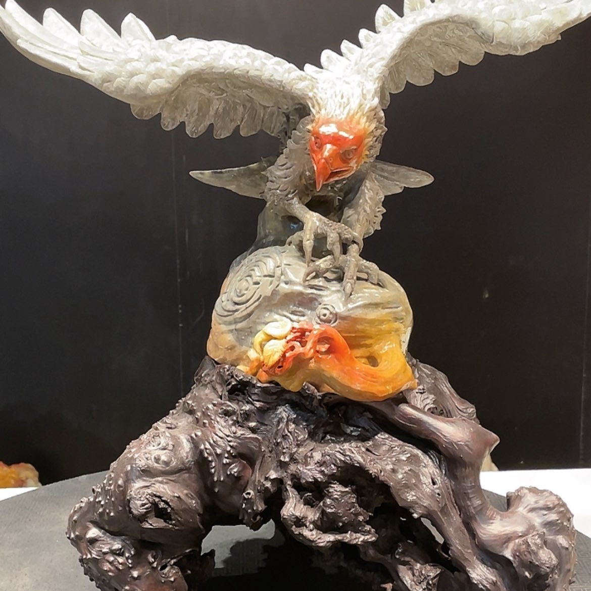 【闪购商品】寿山石快****店老鹰摆件工艺品