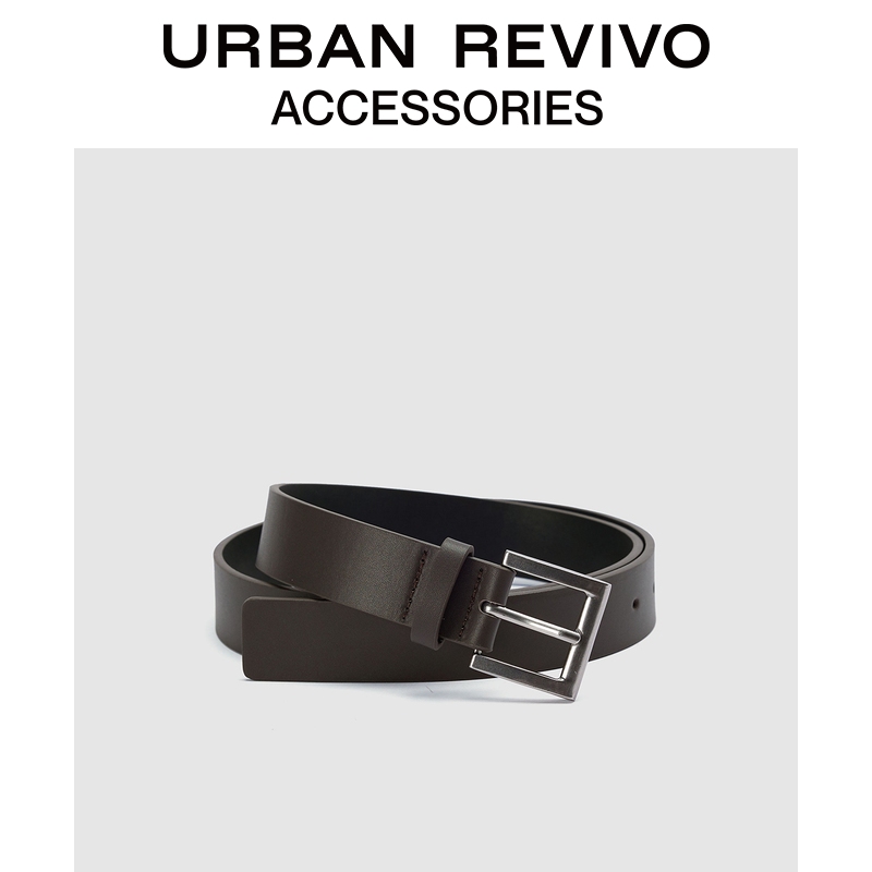 URBAN REVIVO2025秋季新款女士简约复古通勤皮带UAWA50127
