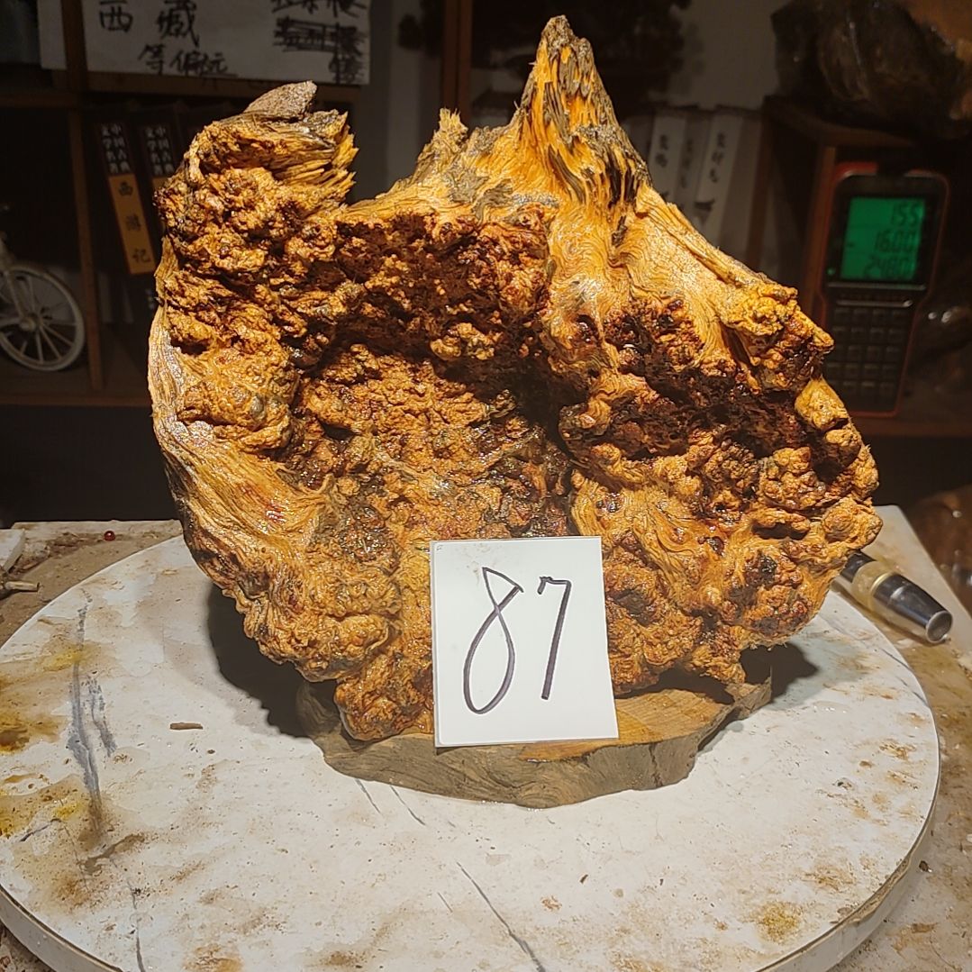松木真**假87号北沉香琥珀木天然造型