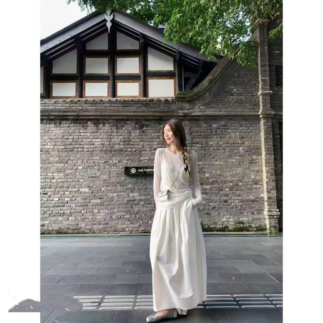 徐秋阳    纯欲限定  百搭时尚休闲显瘦显白春季新款上衣12397