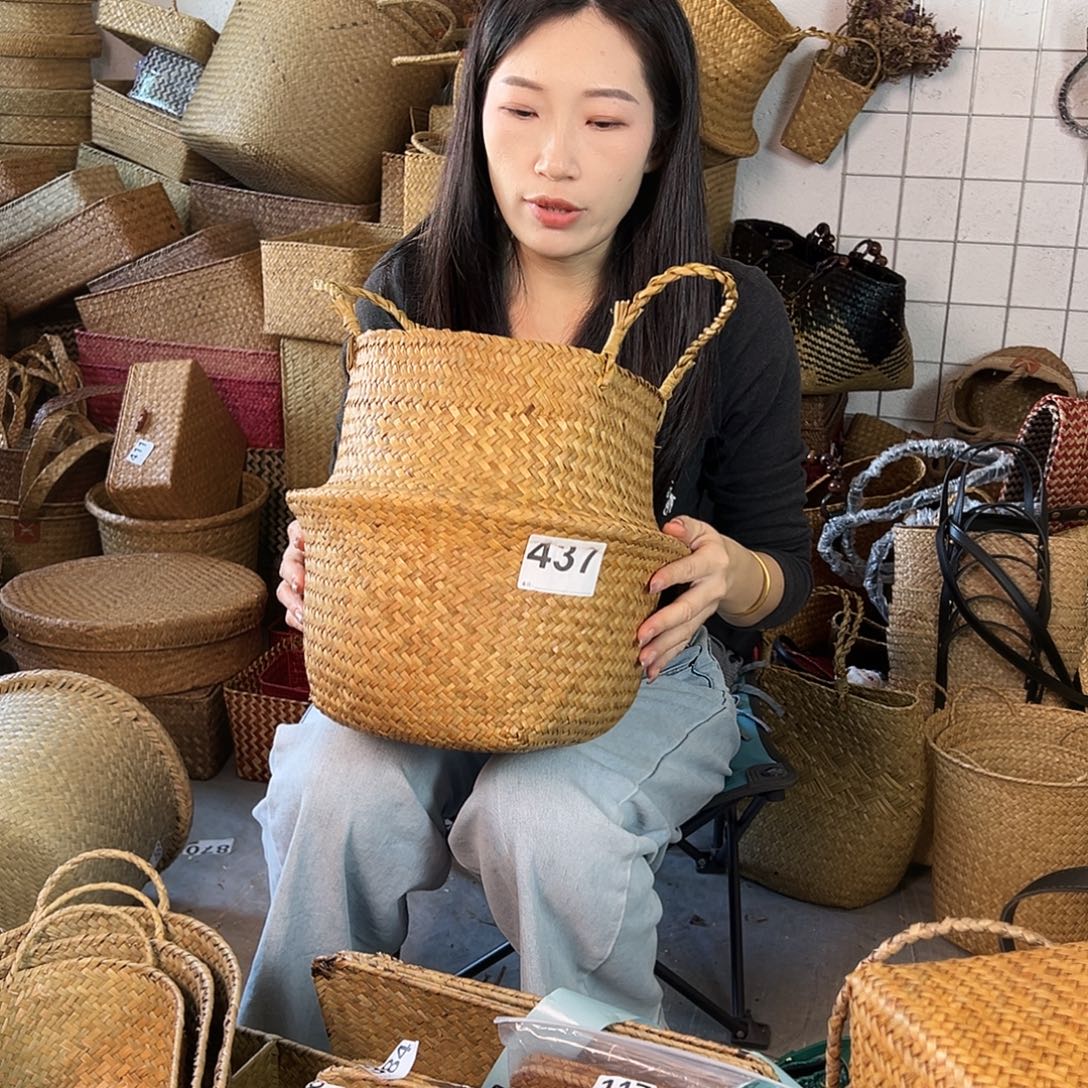 草编草编包/草编收纳盒微瑕疵