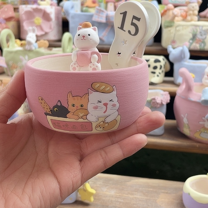 15…..手工手绘花盆