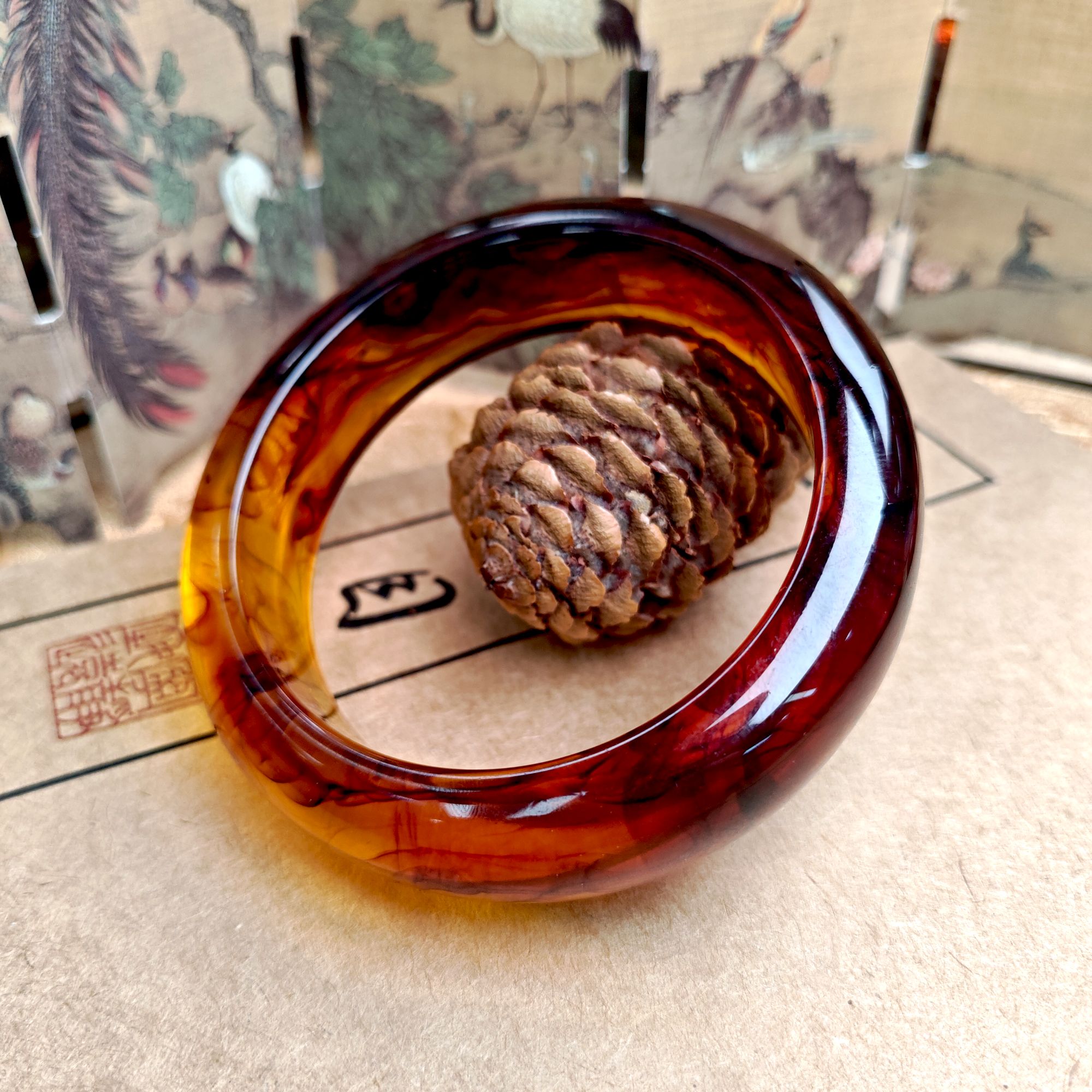 【明帅珠宝】高端紫杉醇灵草泊手镯 多样性发一件 DIY