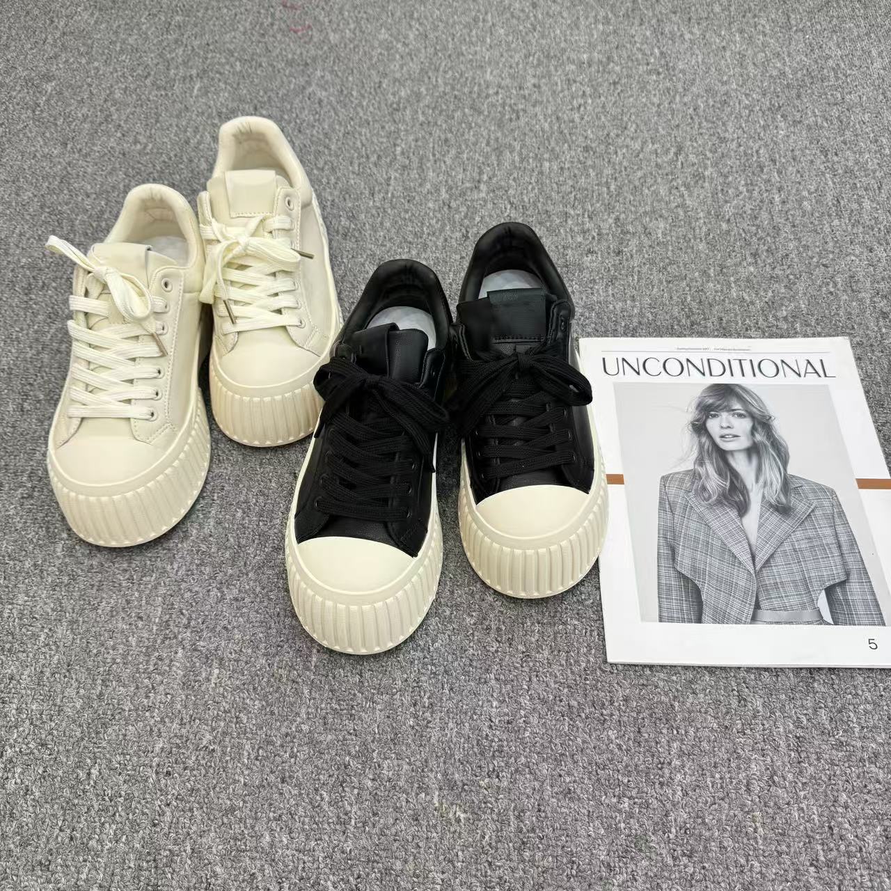 【周周家】5135濮院春季新款饼干鞋运动松糕板鞋女士休闲时尚