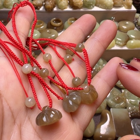 【闪购商品】和田玉脚链多拍发一未镶嵌透闪石玉