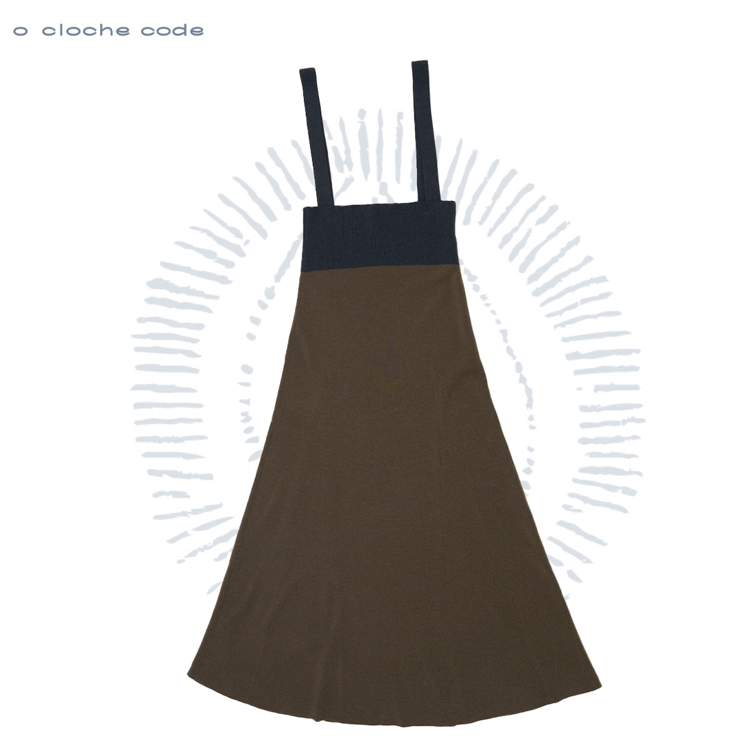o cloche code设计师品牌休闲款背带长裙S74l012