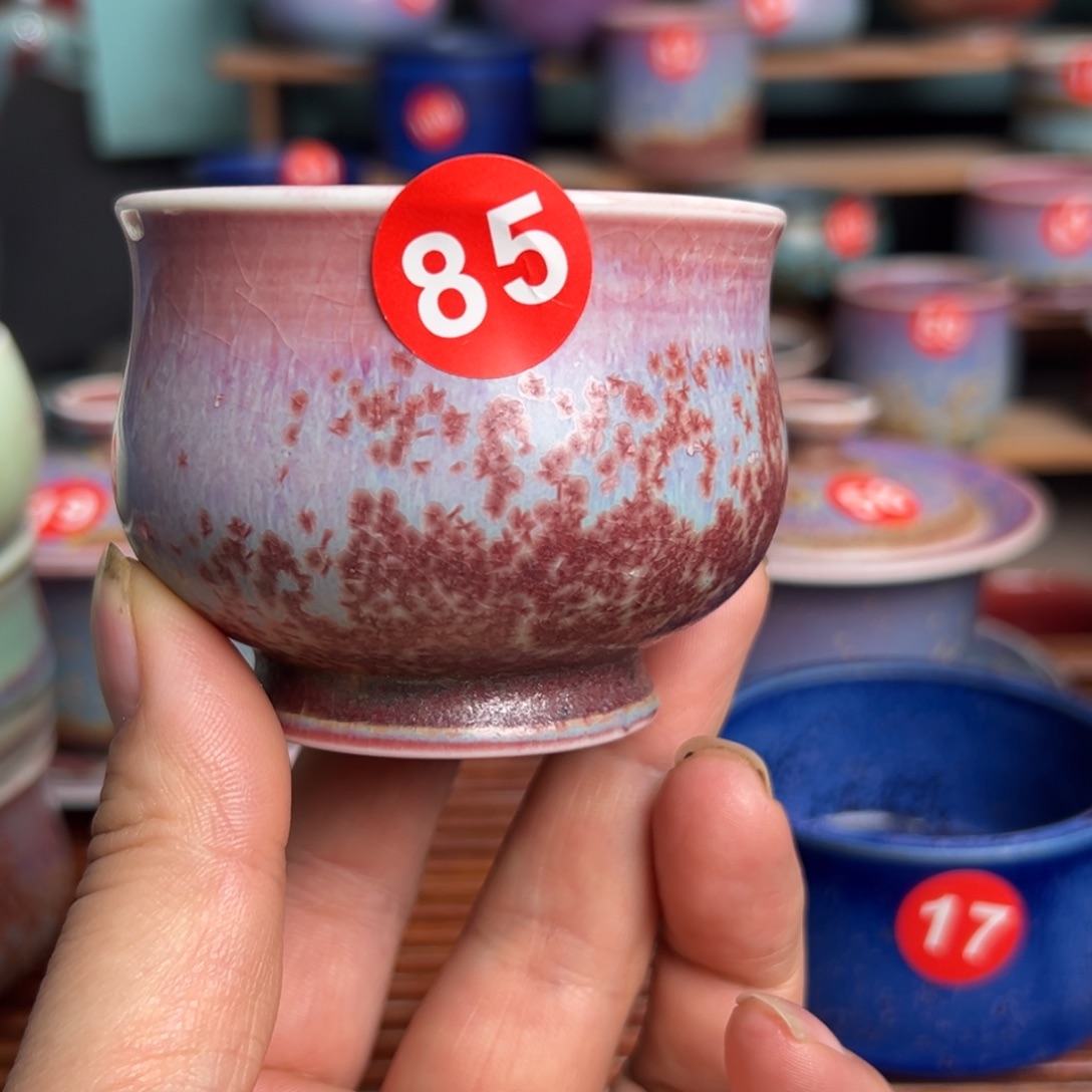 手工制作钧窑茶器