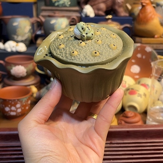 紫砂茶杯紫砂手抓壶