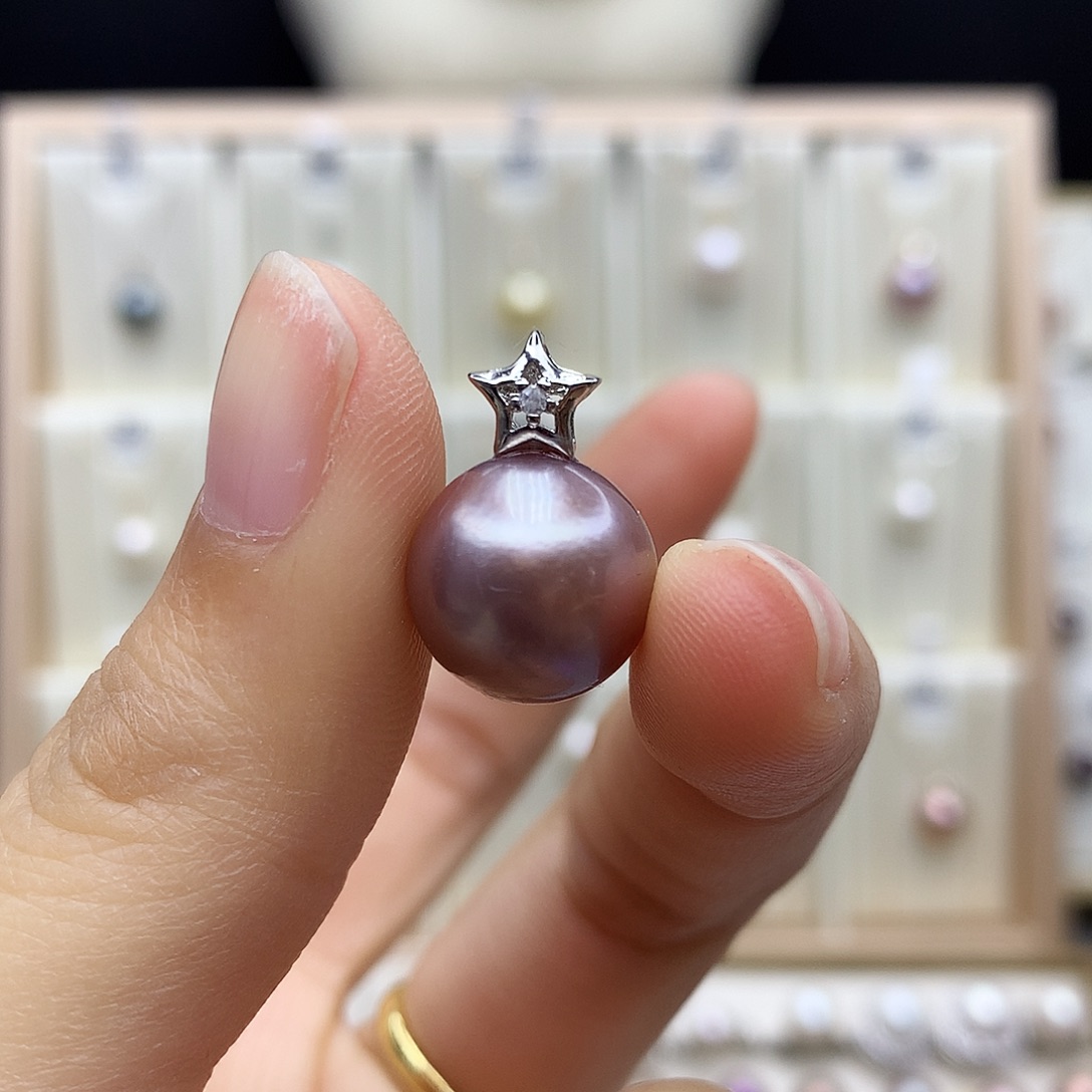 颈饰合金淡水珍珠