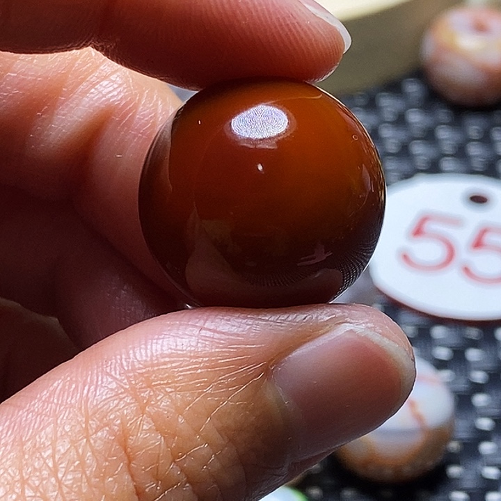 中***人玛瑙/玉髓未镶嵌颈饰