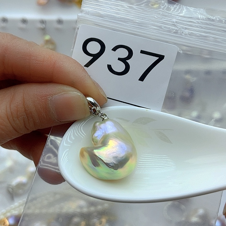 淡水珍珠颈饰银S925镶嵌