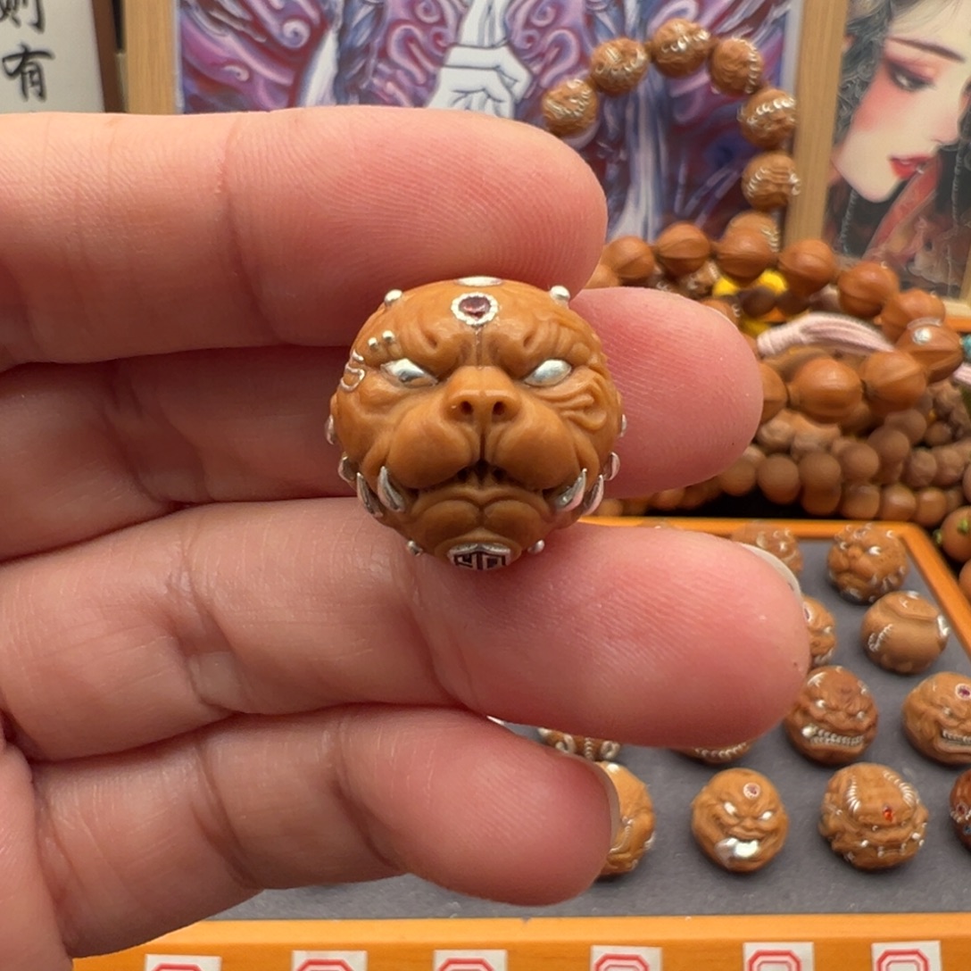 吊坠猴头核桃狗王微瑕不退不换