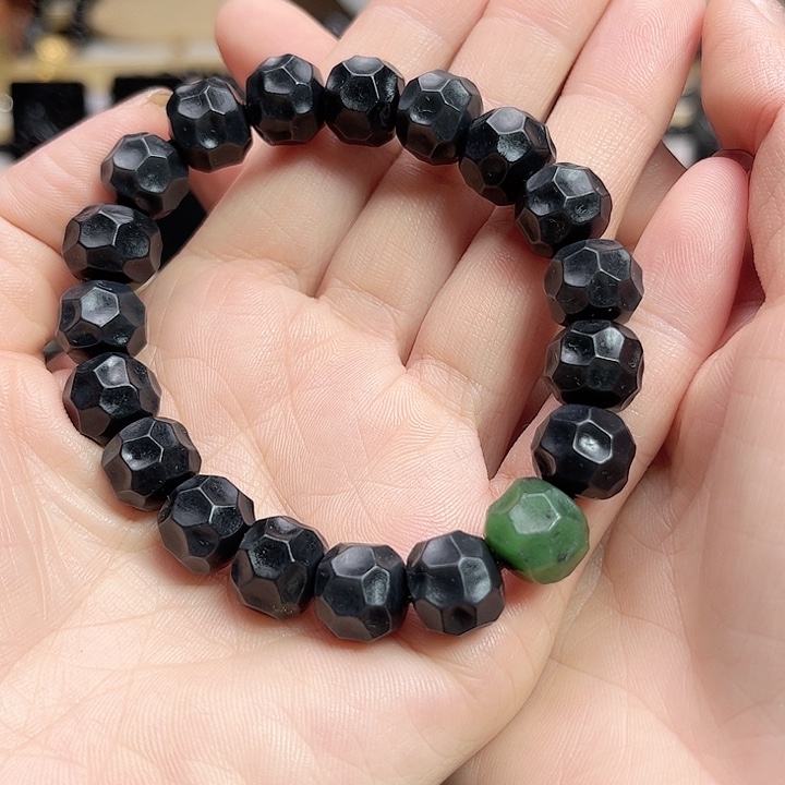 和田玉手链未镶嵌卡12无相珠宝级