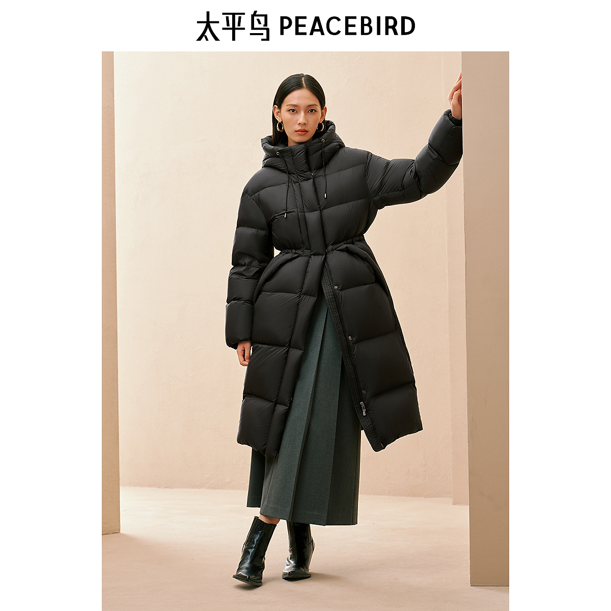 【金拐子专属】太平鸟泡芙羽绒服15D蓬松90白鸭绒保暖AAACE4498