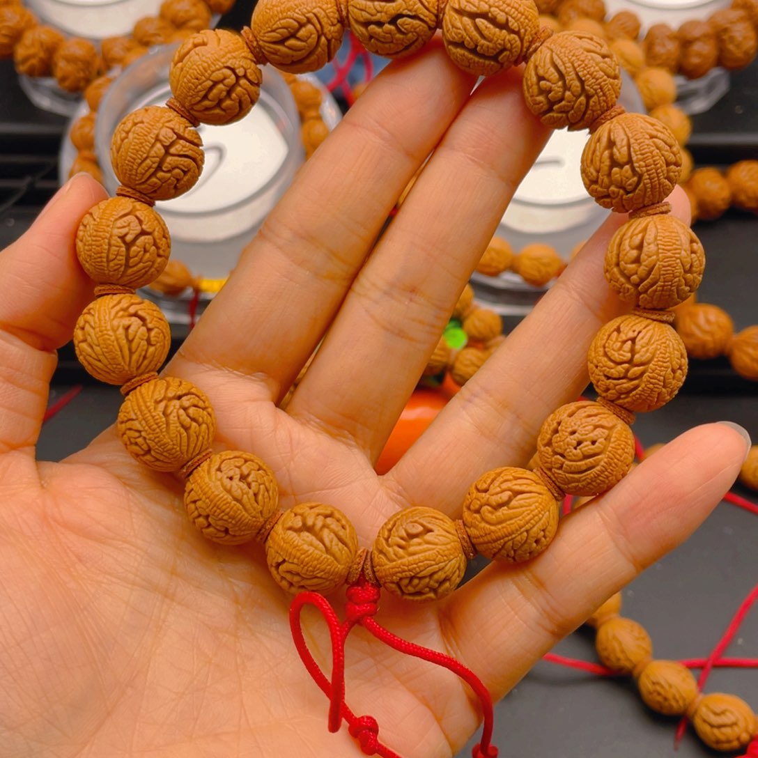 无***果桃核吊坠见健健康康平平安安8