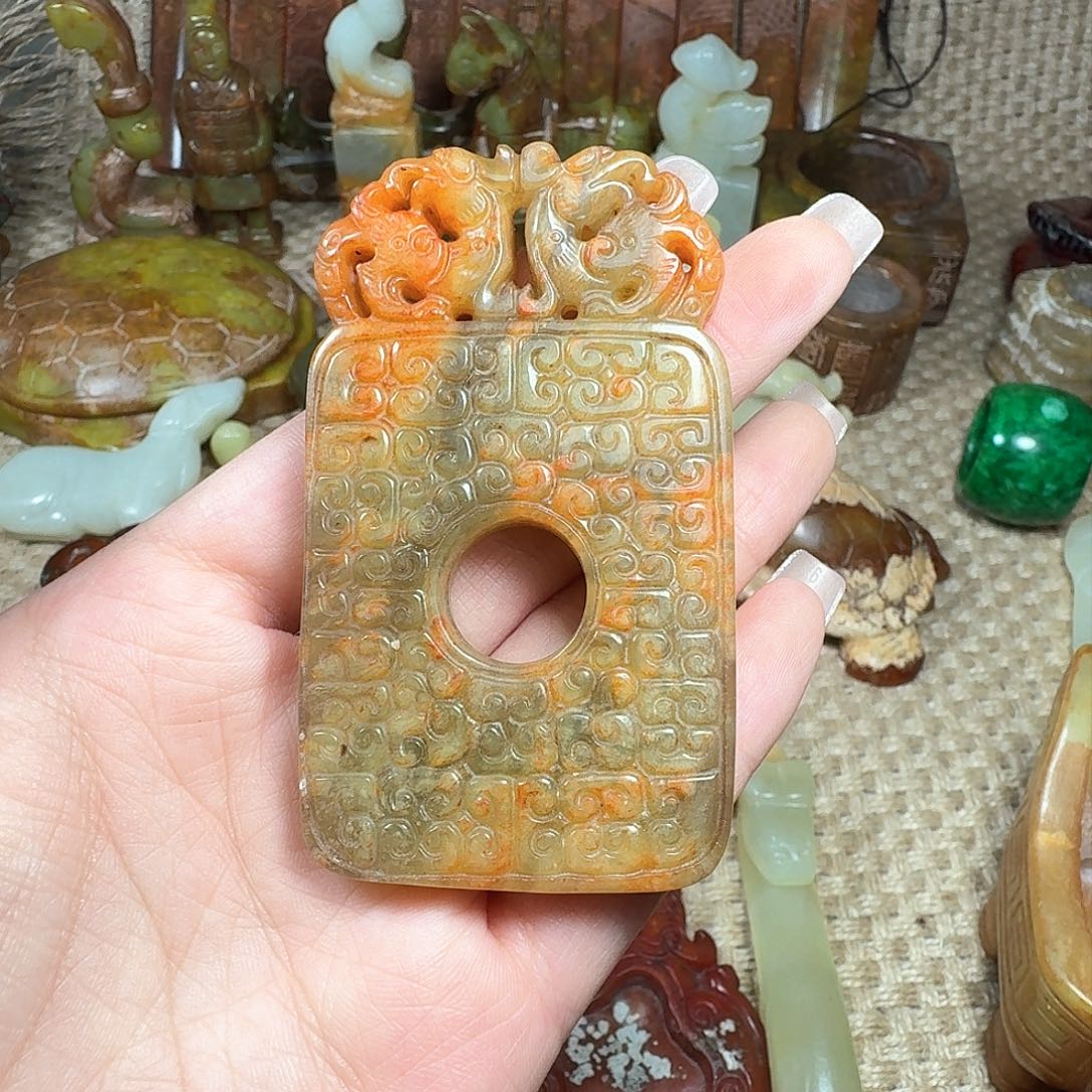 白玉菩提吊坠挂件