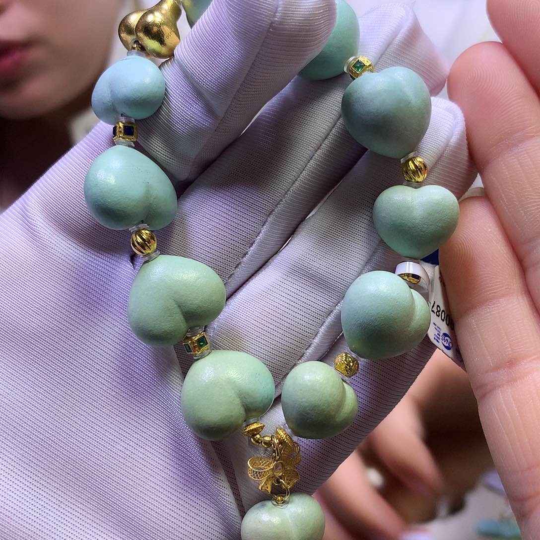 绿松石18K金镶嵌单圈