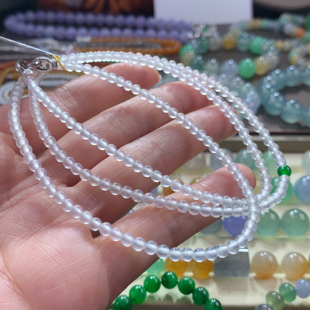 翡翠手链未镶嵌冰茅台白卡3.3