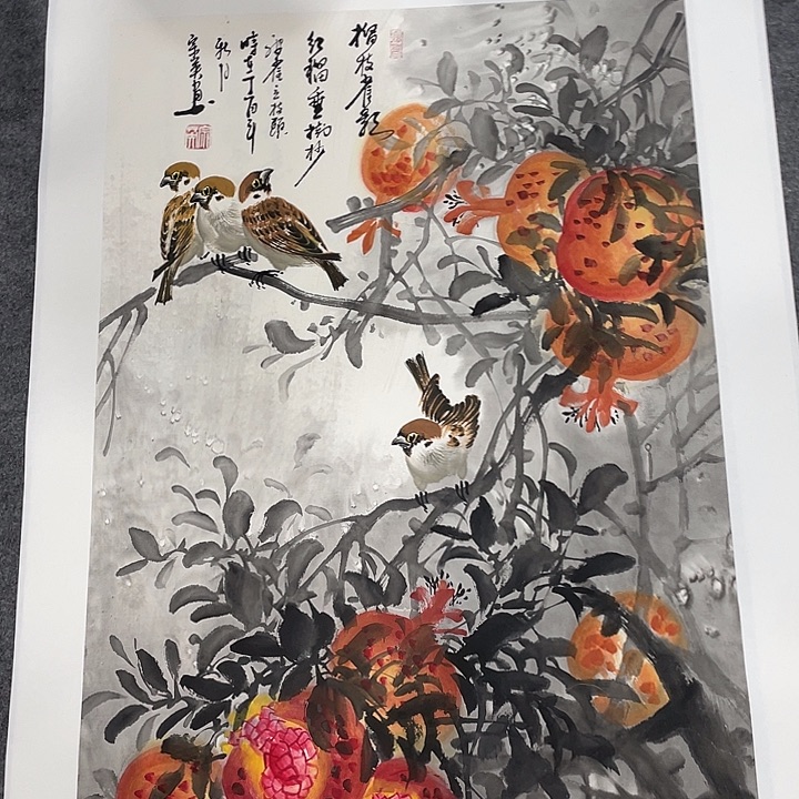 国画今天上午国画作品展示