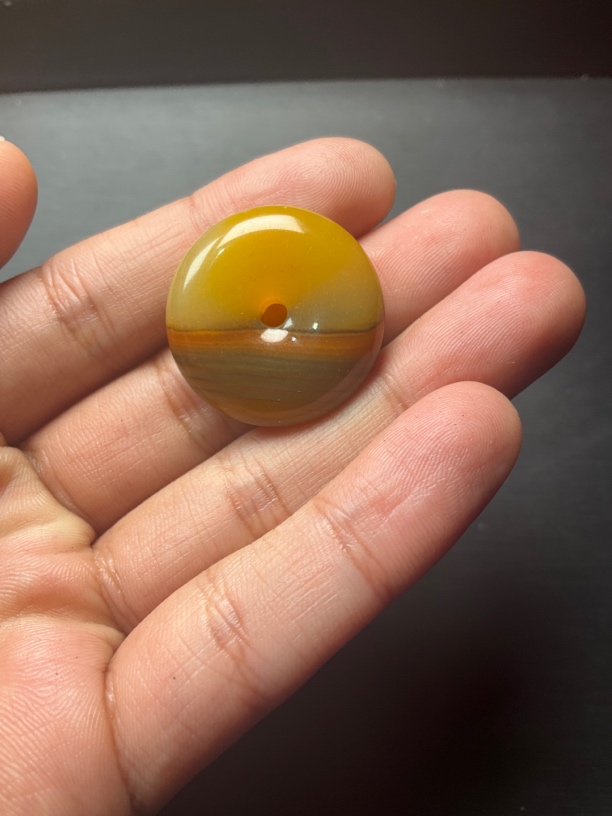 黄龙玉水草花平安扣