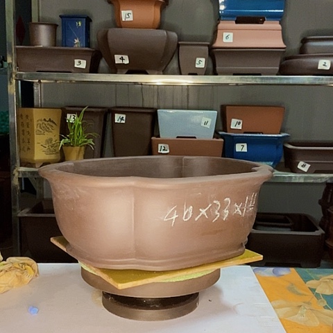 红陶宜兴紫砂花盆