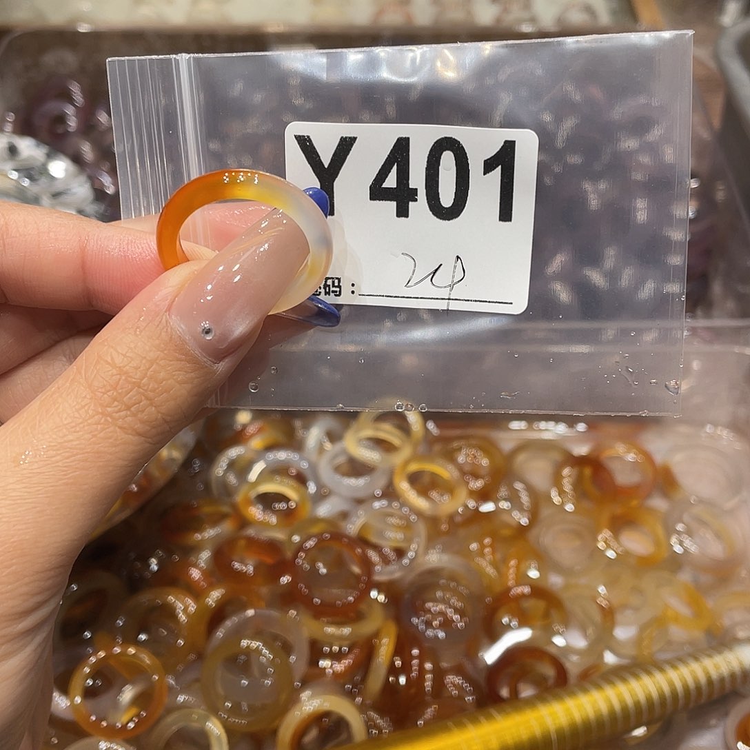 玛瑙/玉髓未镶嵌戒指401