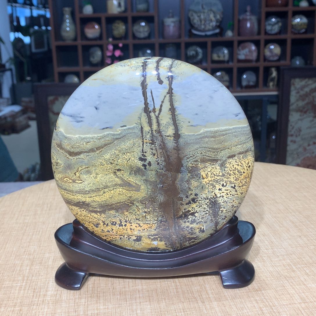 紫砂，广西国画石摆件，收藏观赏