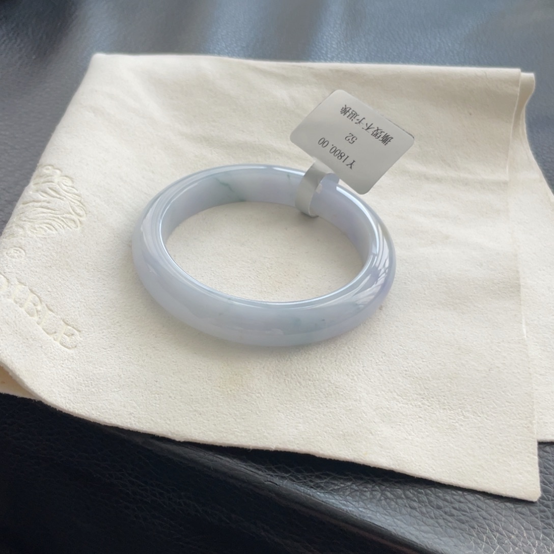 翡翠未镶嵌手镯纹52正圈