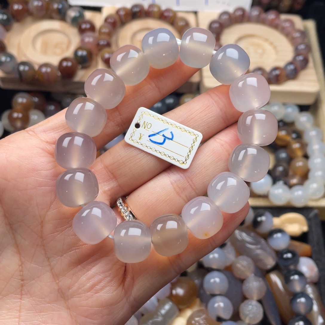 玛瑙/玉髓未镶嵌手链