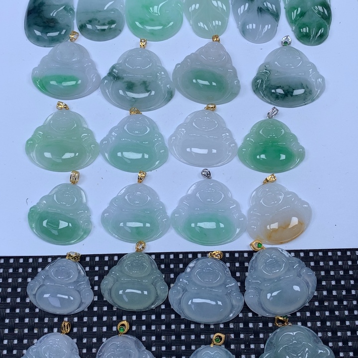 翡翠未镶嵌颈饰天然