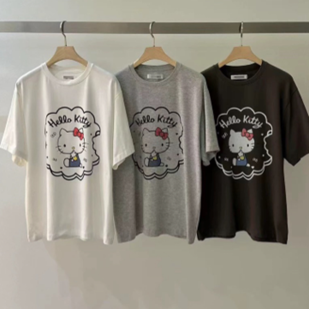 客户订单25夏字母卡通T恤短袖宽松舒适