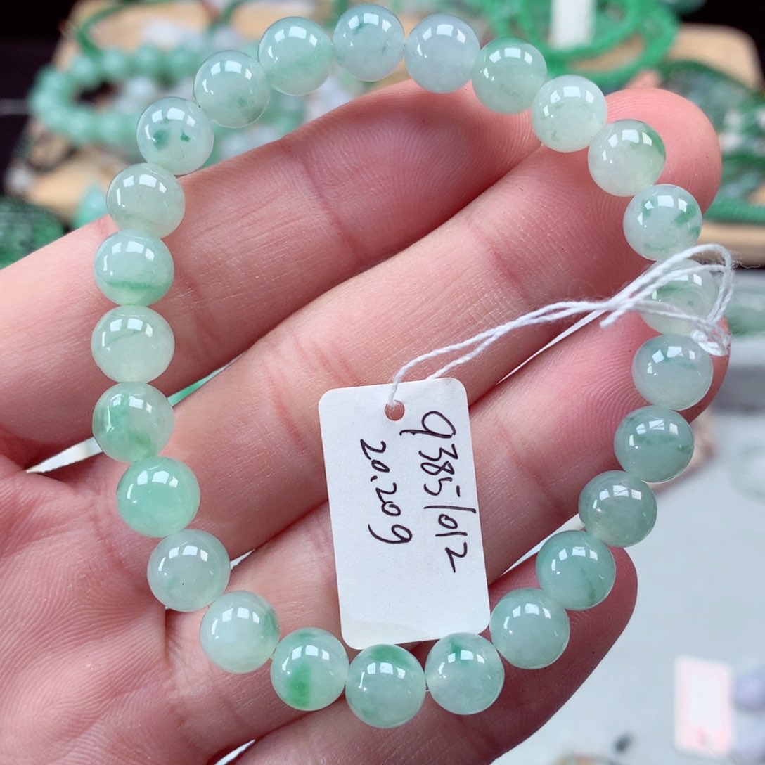 翡翠手链未镶嵌翡翠手串