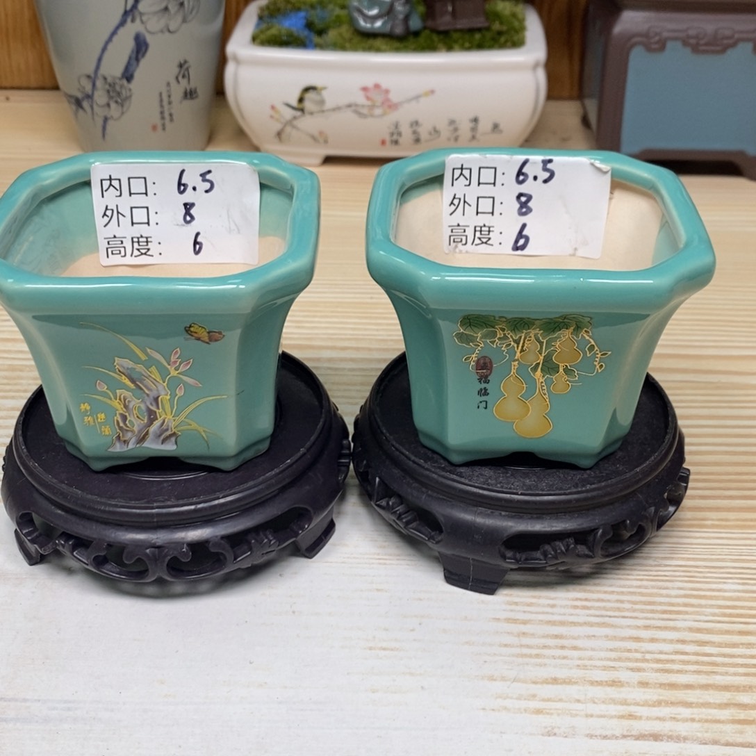 紫砂陶瓷花盆浮力