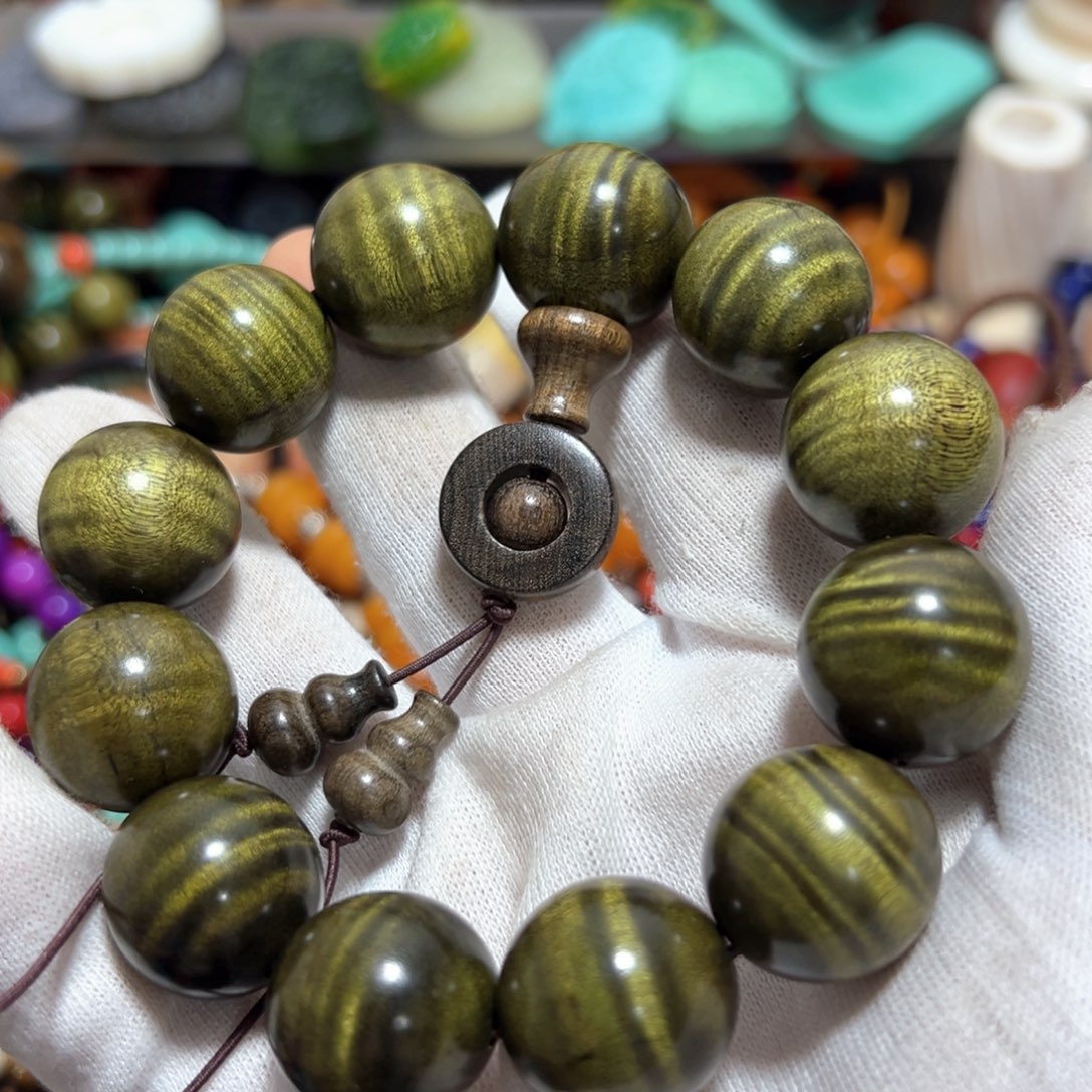 非洲檀香无事牌20单圈手串