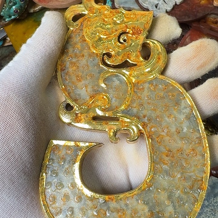 和田玉未镶嵌挂件