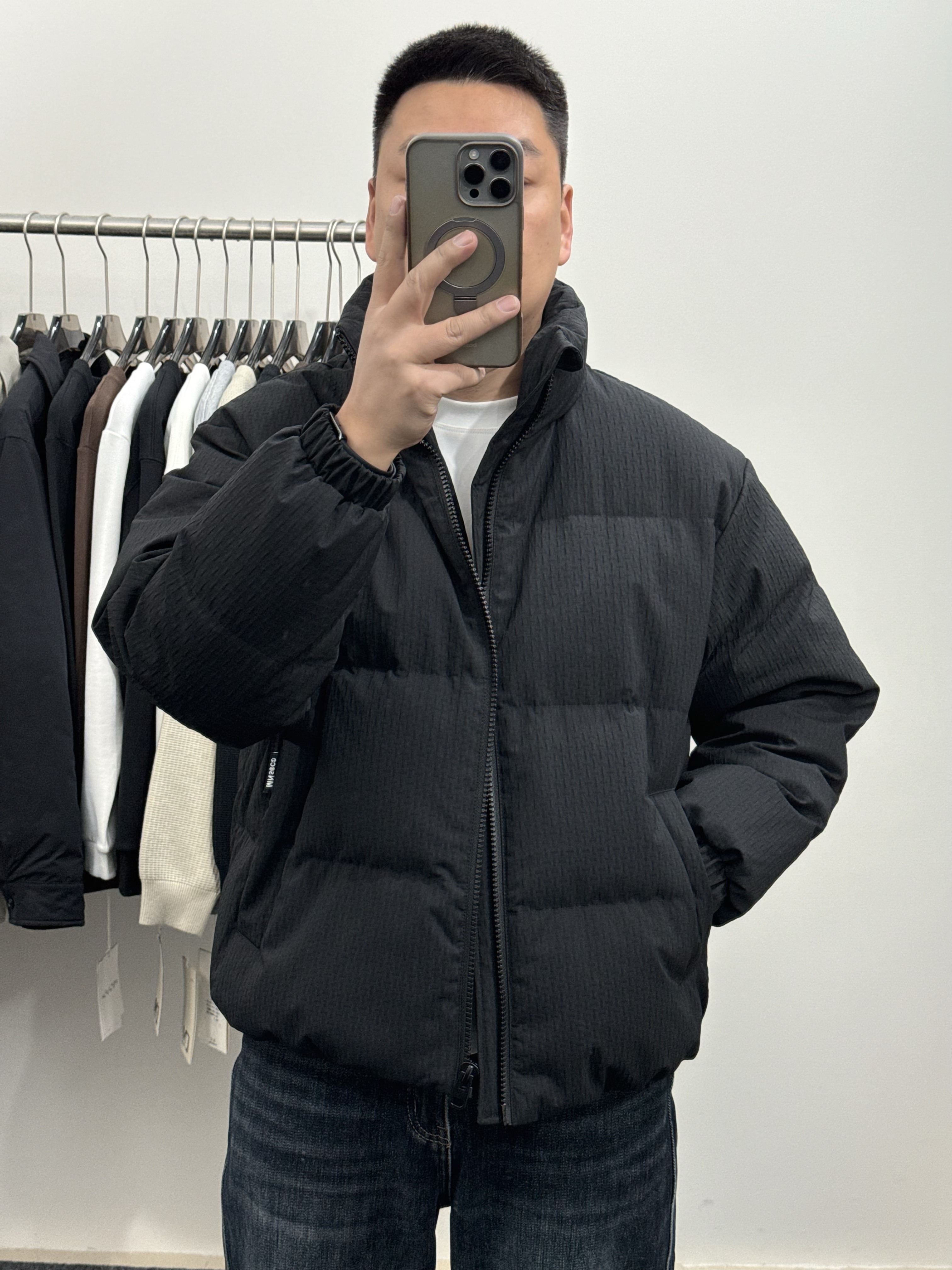 （加厚立领羽绒服）冬季纯色男士立领929短款时尚羽绒服保暖