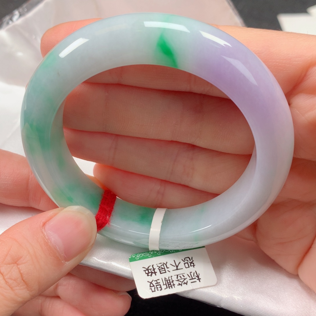 未镶嵌手镯翡翠缅甸天然翡翠手镯54