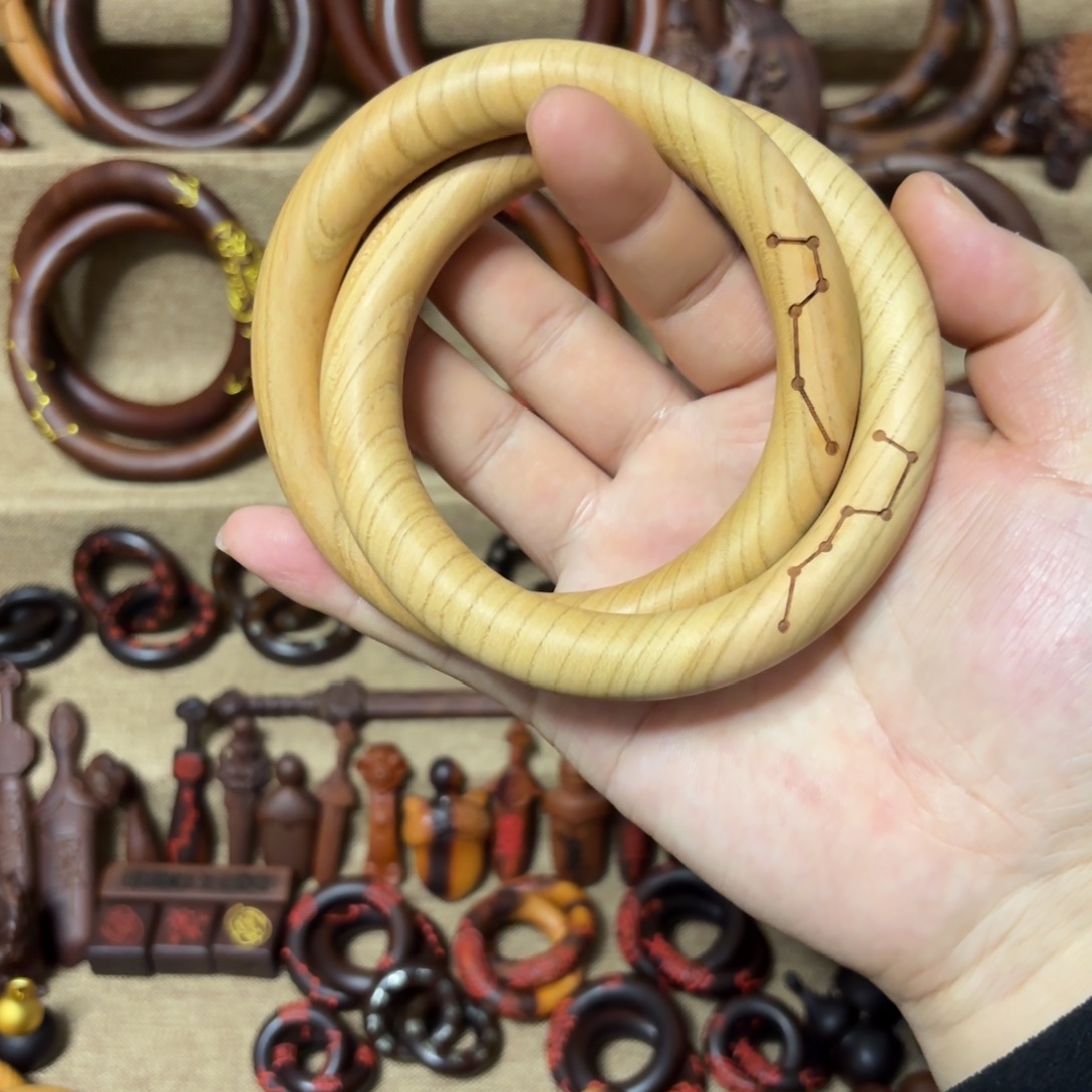 S***运桃木桃木乾坤圈内径7.5