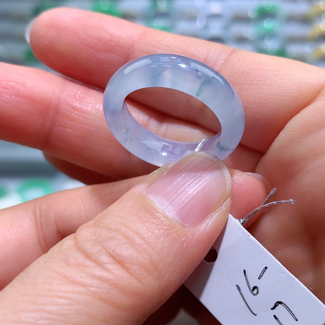 翡翠戒指未镶嵌16-17号