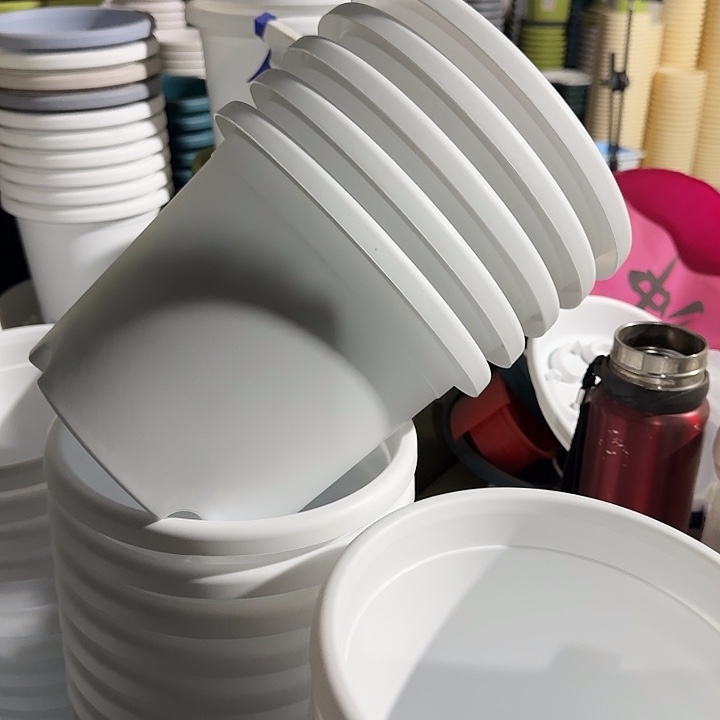 四季3#口径21白色10个无托