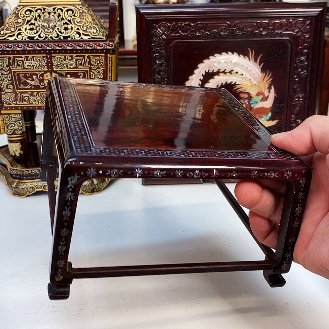 紫檀木类成套家具小叶紫檀底座