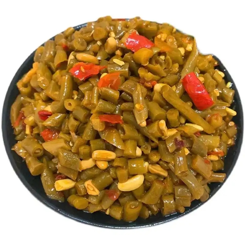 红油酸豆角香辣豇豆泡菜小咸菜下饭菜餐饮商用