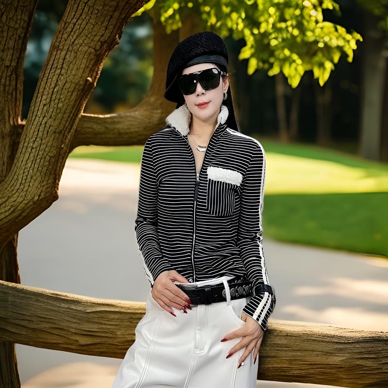 欧货高级加绒加厚羊绒衫开衫打底衫