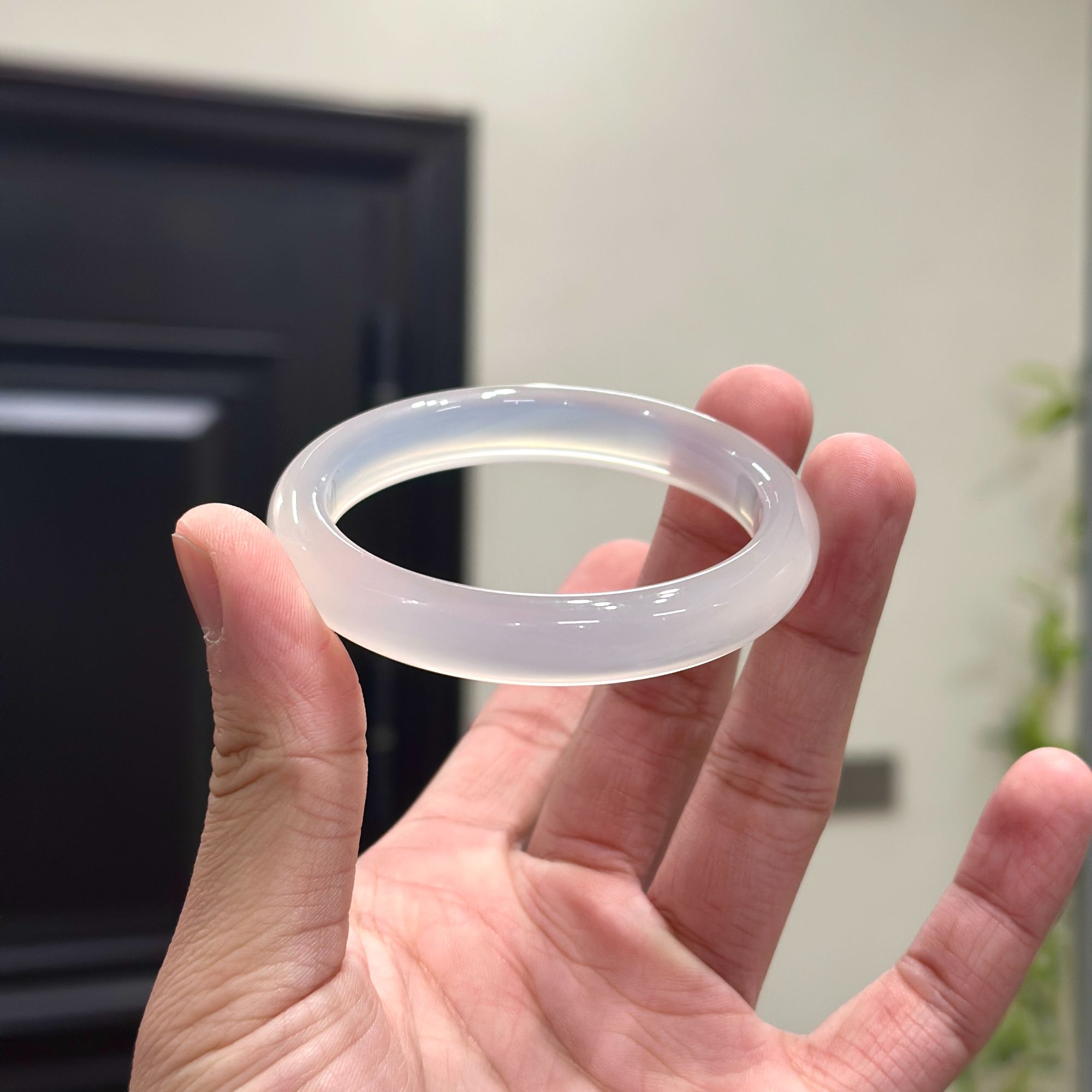 天然玛瑙高阶白月光正品一档货头巴料马料通透显白冰透