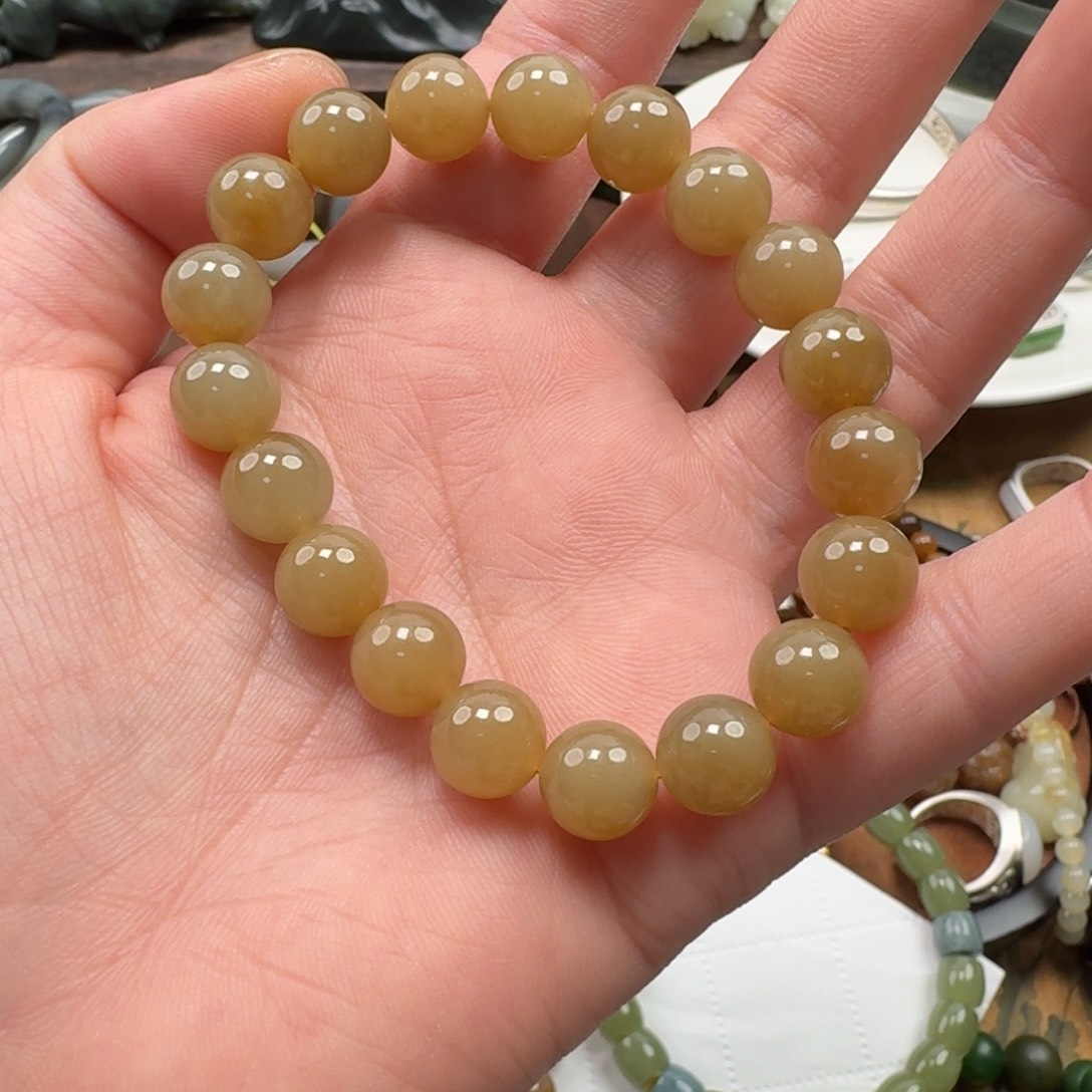 和田玉手串未镶嵌