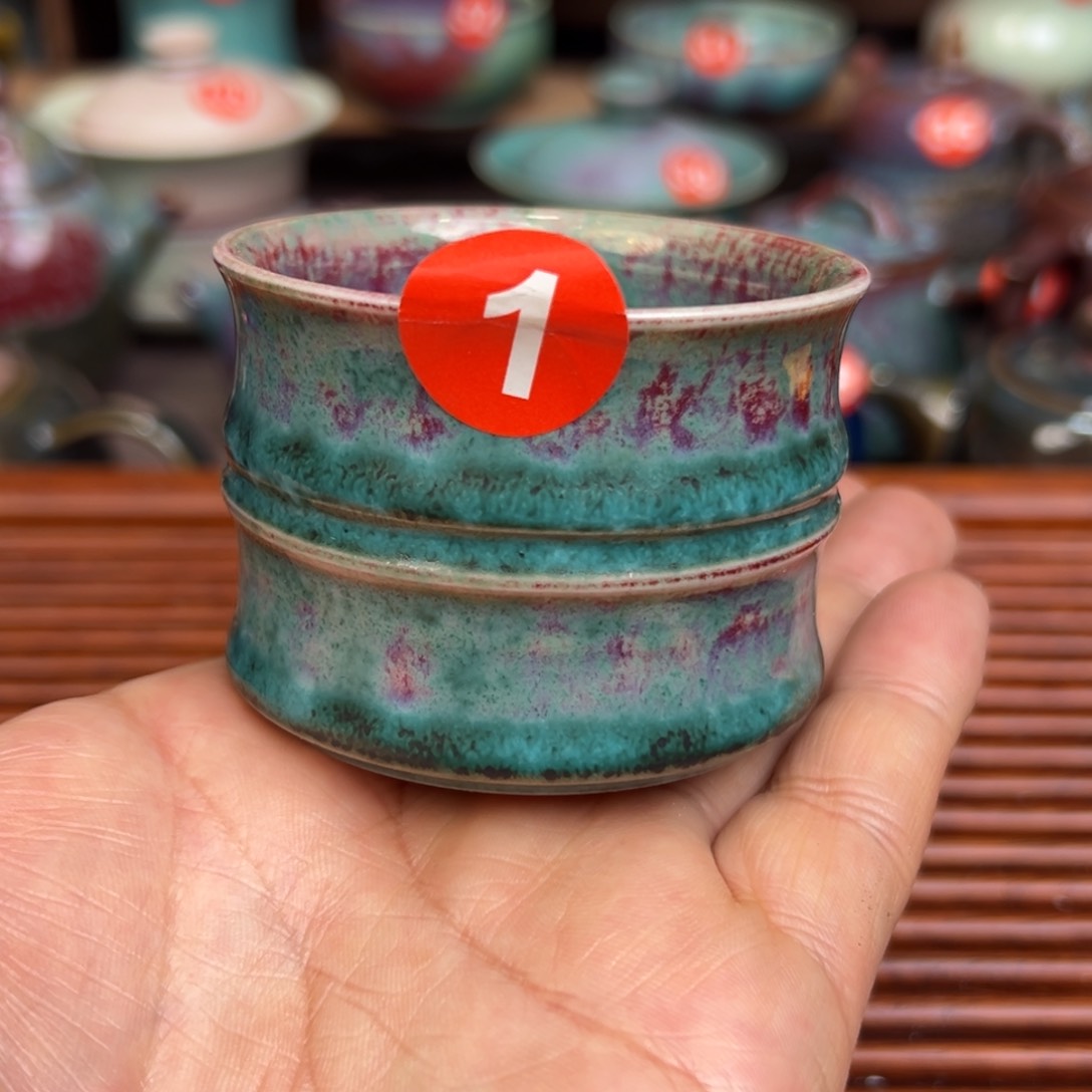 手工制作钧窑茶器